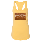 MY PONY NASHVILLE BRAND NL1533 Ladies Ideal Racerback Tank