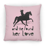 SHE FOUND HER LOVE (TWH pleasure)Bblack art ZP18 Large Square Pillow