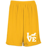 Love (TWH Pleasure) 1844 Moisture-Wicking 9 inch Inseam Mesh Shorts