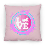 TWH PLEASURE BLEACH SPLATTER PINK TEAL ZP16 Medium Square Pillow
