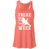 FREAK OF THE WEEK (WHITE) B8800 Flowy Racerback Tank