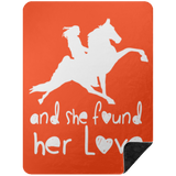 SHE FOUND HER LOVE BLANKET TWH PERFORMANCE BSHL Premium Black Sherpa Blanket 60x80