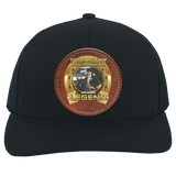 BLAISE BROCCARD (Legends Series) Round Leather Patch 104C Trucker Snap Back - Patch