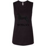 MORGAN STYLE 1 4HORSE B8803 Ladies' Flowy Muscle Tank