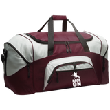 RACK ON RACKING (WHITE ART) BG99 Colorblock Sport Duffel