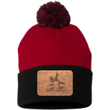 TURNIN AND BURNIN ON LEATHER SP15 Pom Pom Knit Cap - Patch