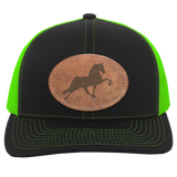 TENNESSEE WALKING HORSE PERFORMANCE LEATHER 104C Trucker Snap Back - Patch