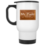 MY PONY NASHVILLE BRAND XP8400W White Travel Mug