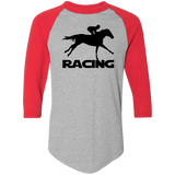 RACING (BLACK) 4HORSE 4420 Colorblock Raglan Jersey