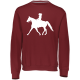 Missouri Fox Trotter LADY FINAL ART WHITE 698HBM Dri-Power Fleece Crewneck Sweatshirt