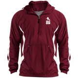 RACK ON RACKING (WHITE ART) JST63 Unisex Colorblock Raglan Anorak