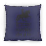 HAPPILY EVER AFTER (TWH Pleasure) Blk ZP16 Medium Square Pillow