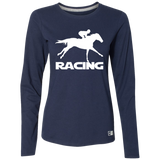 RACING (white) 4HORSE 64LTTX Ladies’ Essential Dri-Power Long Sleeve Tee