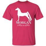 MORGAN STYLE 1 (WHITE) 4HORSE G500 5.3 oz. T-Shirt