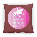 SHE LIVED HAPPILY TWH PLEASURE SHADES OF PINK ZP16 Medium Square Pillow