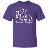 HUNTER JUMPER STYLE 1 (WHITE) 4HORSE G500 5.3 oz. T-Shirt