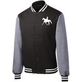 Missouri Fox Trotter LADY FINAL ART WHITE ST270 Fleece Letterman Jacket