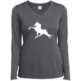 Tennessee Walking Horse Performance (WHITE) LST353LS Ladies’ Long Sleeve Performance V-Neck Tee