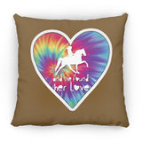 SHE FOUND HER LOVE TWH PLEASURE HEART ZP16 Medium Square Pillow