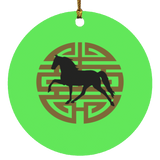 Tennessee Walking Horse  PLEASURE JAPANESE ART SUBORNC Circle Ornament