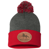 AMERICAN SADDLEBRED ON LEATHER SP15 Pom Pom Knit Cap - Patch