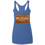 MY PONY NASHVILLE BRAND NL6733 Ladies' Triblend Racerback Tank