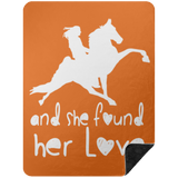 SHE FOUND HER LOVE BLANKET TWH PERFORMANCE BSHL Premium Black Sherpa Blanket 60x80