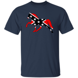 Rebel on the Rail Tennessee Walking Horse Pleasure G500 5.3 oz. T-Shirt