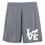 Love (TWH Pleasure) 1423 Ladies' Moisture-Wicking 7 inch Inseam Training Shorts