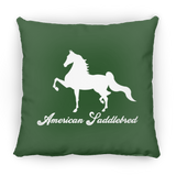 AMERICAN SADDLEBRED (DESIGN 1) WHITE 4HORSE PILLOWS THREE SIZES