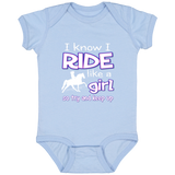 I RIDE LIKE A GIRL (TWH PLEASURE) 4424 Infant Fine Jersey Bodysuit