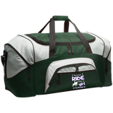 I RIDE LIKE A GIRL (TWH PLEASURE) BG99 Colorblock Sport Duffel