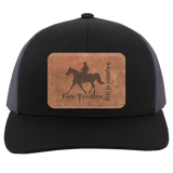 MISSOURI FOX TROTTER ON LEATHER 104C Trucker Snap Back - Patch
