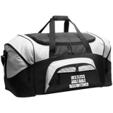 RESTLESS IRRITABLE DISCONTENTED WHT (RECOVERY) BG99 Colorblock Sport Duffel