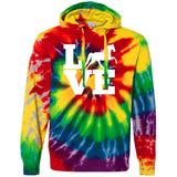 Love (TWH Pleasure) CD877 Unisex Tie-Dyed Pullover Hoodie