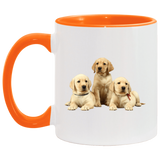 YELLOW LAB PUPS 1 AM11OZ 11 oz. Accent Mug