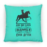 HAPPILY EVER AFTER (TWH Pleasure) Blk ZP14 Small Square Pillow