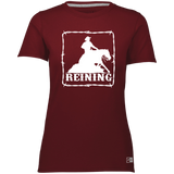 REINING STYLE 1 (WHITE) 4HORSE 64STTX Ladies’ Essential Dri-Power Tee