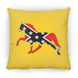 Rebel on the Rail Tennessee Walking Horse Pleasure ZP18 Large Square Pillow