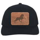 TENNESSEE WALKING HORSE PERFORMANCE LEATHER 104C Trucker Snap Back - Patch