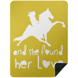SHE FOUND HER LOVE BLANKET TWH PERFORMANCE BSHL Premium Black Sherpa Blanket 60x80