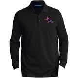 Rebel on the Rail Tennessee Walking Horse Performance K8000LS Men's EZCotton™ Long Sleeve Polo