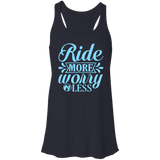 RIDE MORE WORRY LESS B8800 Flowy Racerback Tank