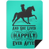 SHE LIVED HAPPILY EVER AFTER BLANKET TWH PLEASURE BSHL Premium Black Sherpa Blanket 60x80