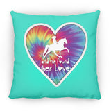 SHE FOUND HER LOVE TWH PLEASURE HEART ZP16 Medium Square Pillow