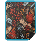 VINTAGE TAT 3 BSHL Premium Black Sherpa Blanket 60x80