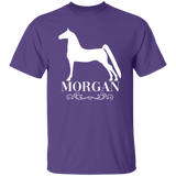 MORGAN STYLE 1 (WHITE) 4HORSE G500 5.3 oz. T-Shirt