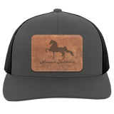 AMERICAN SADDLEBRED ON LEATHER 104C Trucker Snap Back - Patch