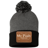 MY PONY NASHVILLE SP15 Pom Pom Knit Cap - Patch