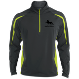 American Saddlebred 2 (black) ST851 Men/Women's Sport Wicking Colorblock 1/2 Zip